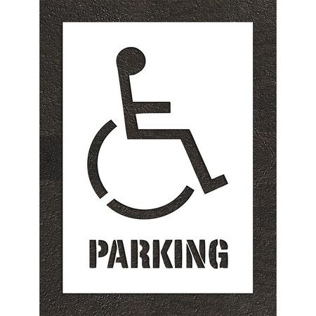 RAE STL-116-33606 PAVEMENT STENCIL 55 H 37 W 0.063 THICK