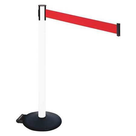 RETRACTA-BELT 335PWH-RD BARRIER POST PVC POST RED BELT W/WHEELS