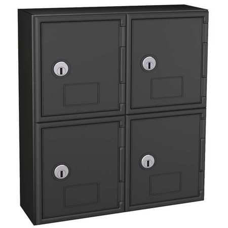 UNITED VISUAL PRODUCTS UVQ1046 CELL PHONE LOCKER BLK KEY LOCK 12 IN W