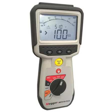 MEGGER MIT410-TC/3 BATTERY OPERATED MEGOHMMETER 1000VDC