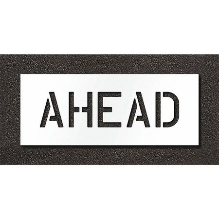 RAE STL-108-70628 PAVEMENT STENCIL AHEAD