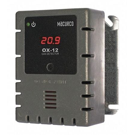 MACURCO OX-12 FIXED GAS DETECTOR O2 0 TO 25 VOL.