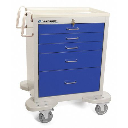 LAKESIDE C-524-K-2B MEDICAL CART,GRAY CABINET