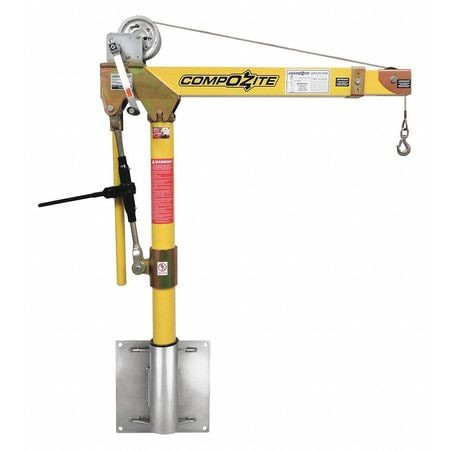 OZ LIFTING PRODUCTS OZ1200DAV-SP3 DAVIT CRANE KIT 1200 LB. 95 REACH