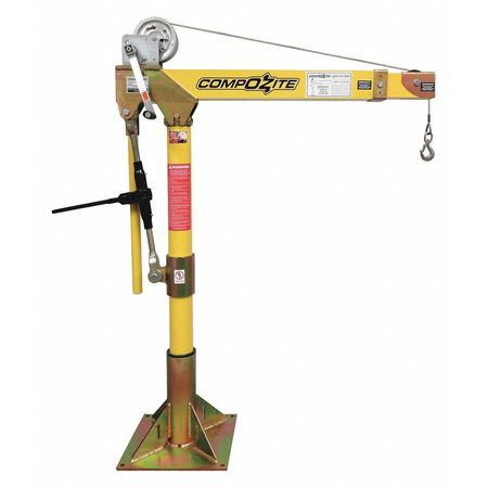 OZ LIFTING PRODUCTS OZ1200DAV-SP2 DAVIT CRANE KIT 1200 LB. 95 REACH