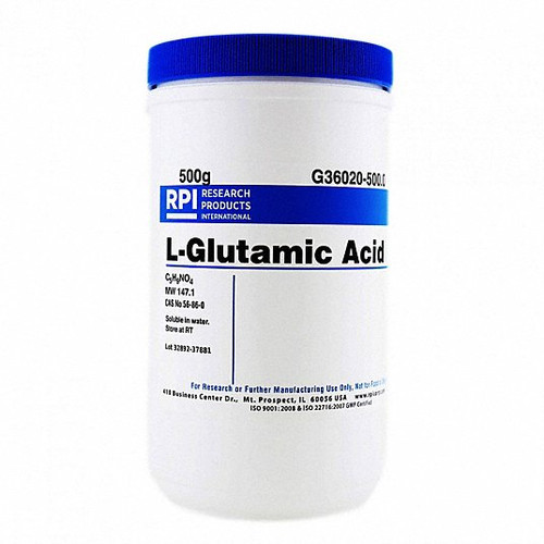 RPI G36020-500.0 L-GLUTAMIC ACID,500G