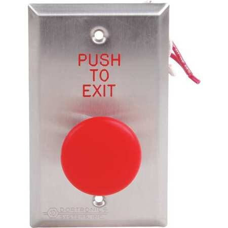 DORTRONICS 5211-MP23DA/RXE1 5210 SERIES EXIT PUSH BUTTON, 1-9/16" DI