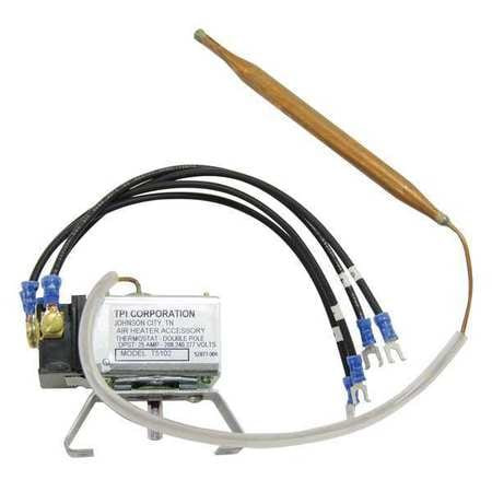 MARKAR T5102 ELCT WL/CEIL HTR THRMOSTAT 4-1/2 H 2POLE