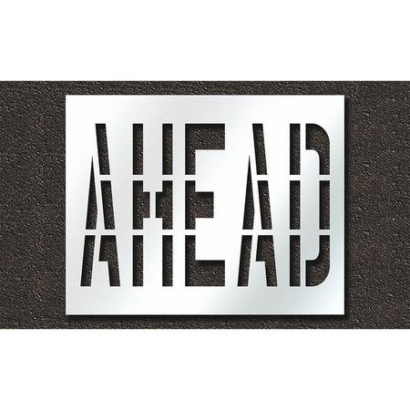RAE STL-108-73628 PAVEMENT STENCIL AHEAD