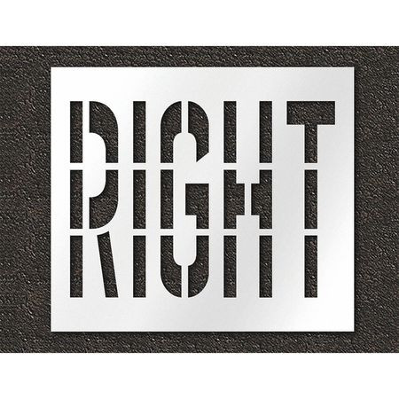 RAE STL-108-73621 PAVEMENT STENCIL RIGHT