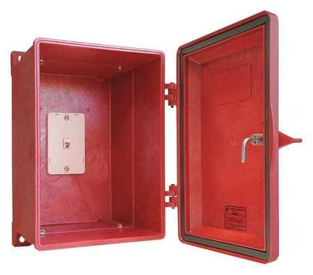 HUBBELL 255-003RD WEATHERPROOF TELEPHONE ENCLOSURE RED