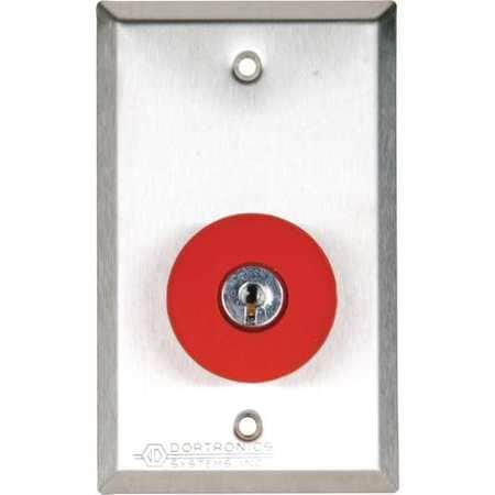 DORTRONICS 5211-MP23/KR 5210 SERIES EXIT PUSH BUTTON, 1-9/16" DI
