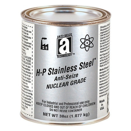ANTI-SEIZE TECHNOLOGY 63025 NUCLEAR GRADE ANTI-SEIZE,SS BASE,SILVER