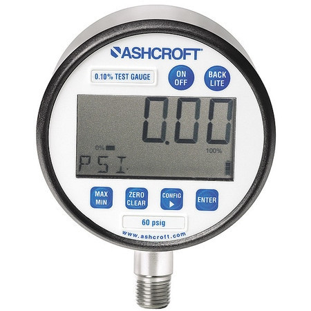 ASHCROFT 302086SD02LXCYLM500# PRESSURE GAUGE 3 DIAL SIZE SILVER CASE