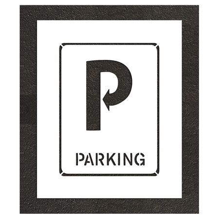 RAE STL-108-52434 PAVEMENT STENCIL 32 H 26 W 0.125 THICK