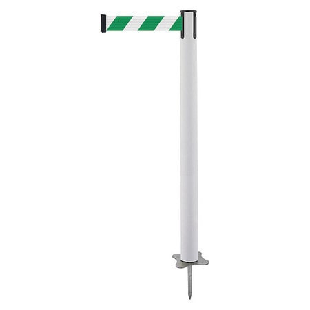 TENSABARRIER 884-32-STD-D2X-C SPIKE POST WHITE POST 43 H
