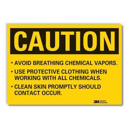 LYLE LCU3-0491-ED_14x10 CAUTION SIGN,10INX14IN,NON-PVC POLYMER