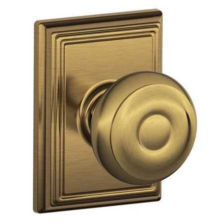 SCHLAGE F10 GEO 609 ADD KNOB LOCKSET MECHANICAL PASSAGE GRD. 1