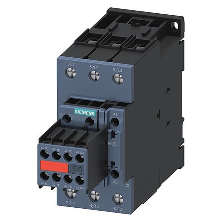 SIEMENS 3RT20361AK643MA0 IEC MAGNETIC CONTACTOR 3 POLES 50/60 HZ