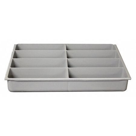 DURHAM MFG CO 229-95-08-IND DRAWER INSERT 8 COMPARTMENTS GRAY
