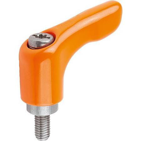 KIPP K0123.93082X50 ADJUSTABLE HANDLE M8 ZINC