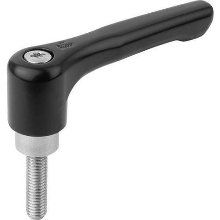 KIPP K0738.2081X60 ADJUSTABLE HANDLE M8 ZINC