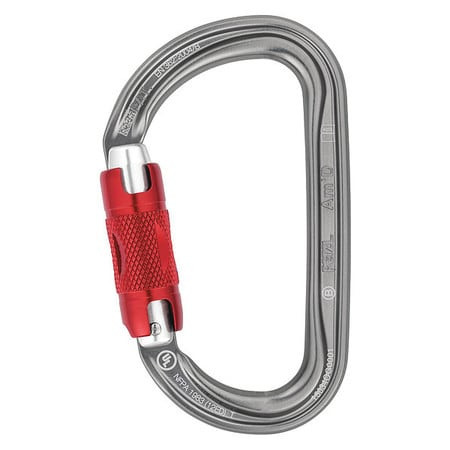 PETZL M34A RL CARABINER GRAY TWIST-LOCK TYPE 4-1/2 L