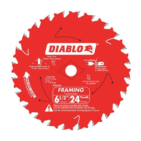 DIABLO CONTROLS INC. D0624A BLADE SAW FRAMING 6-1/2X24IN
