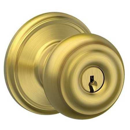 SCHLAGE F51A GEO 608 KNOB LOCKSET MECHANICAL ENTRANCE GRD. 1