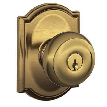 SCHLAGE F51A GEO 609 CAM KNOB LOCKSET MECHANICAL ENTRANCE GRD. 1