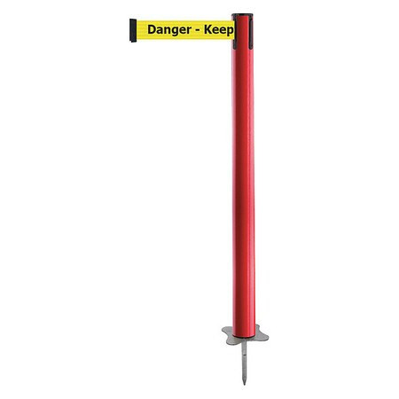 TENSABARRIER 884-21-STD-YDX-C SPIKE POST RED POST 43 H