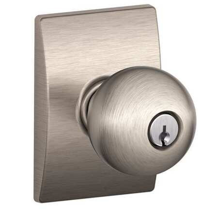 SCHLAGE F51A ORB 619 CEN KNOB LOCKSET MECHANICAL ENTRANCE GRD. 1
