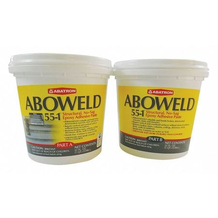 ABOWELD 55-1 5512QKR EPOXY PASTE GRAY 2 QT. TUB