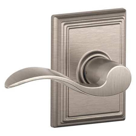 SCHLAGE F10 ACC 619 ADD GRADE 2 PASSAGE LATCH, ACCENT LEVER, ADD