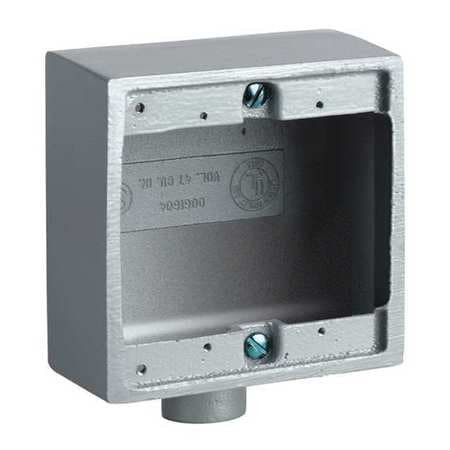 HUBBELL 2FD-1 DEVICE BOX 1/2 HUB 47.0 CU IN CAPACITY