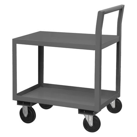 GRAINGER GLOBAL SOURCING LDO-243639-2-6PO-95 LOW DECK STOCK CART 2 SHELF 1200 LB.