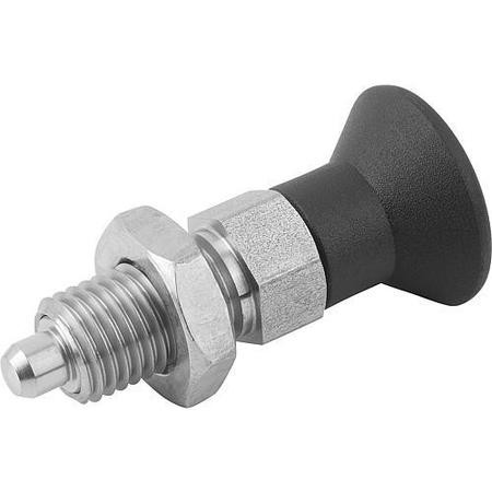 KIPP K0338.02516A8 SPRING PLUNGER 1 -8 STAINLESS STEEL