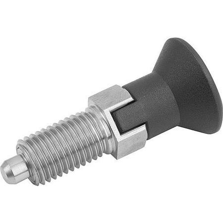 KIPP K0338.03412AO SPRING PLUNGER 3/4 -16 STAINLESS STEEL