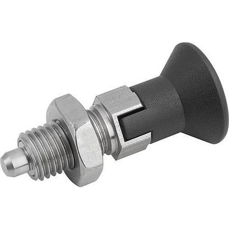 KIPP K0338.04412AO SPRING PLUNGER 3/4 -16 STAINLESS STEEL