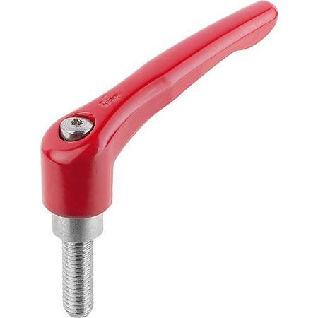 KIPP K0123.4A527X25 ADJUSTABLE HANDLE 1/2 -13 ZINC