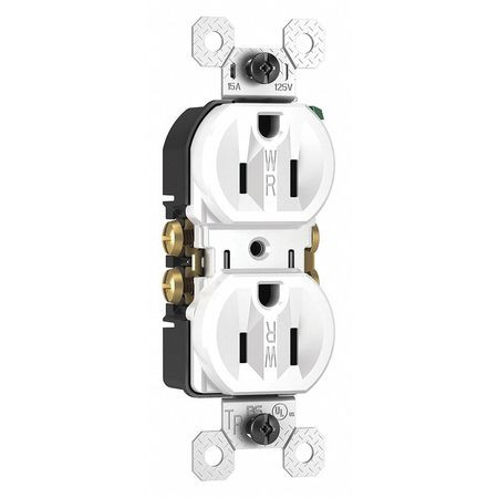 LEGRAND 3232TRWRW RECEPTACLE STRAIGHT BLADE TYPE 15A