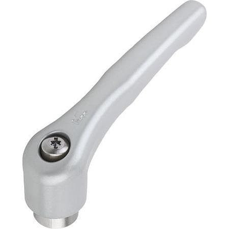 KIPP K0123.0AE3 ADJUSTABLE HANDLE #8-32 ZINC
