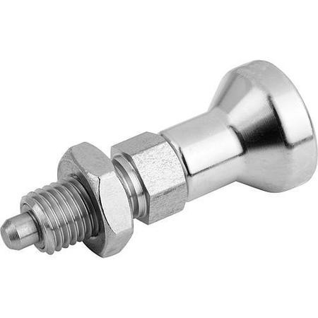 KIPP K0632.112412AO SPRING PLUNGER,3/4"-16,STAINLESS STEEL