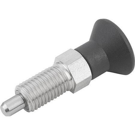 KIPP K0630.201516A8 SPRING PLUNGER 1 -8 STAINLESS STEEL