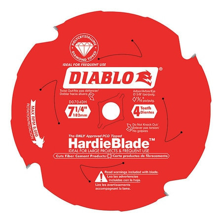 DIABLO CONTROLS INC. D0704DH CIRC SAW BLADE 7-1/4-4 FBR CMT