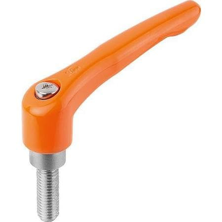 KIPP K0123.1052X10 ADJUSTABLE HANDLE M5 ZINC