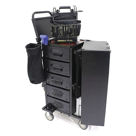 MOBILE SHOP MS-H3O-EMTY BLACK,LIGHT DUTY,TOOL UTILITY CART