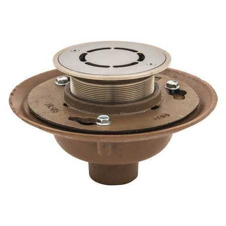 BESTCARE WHFD-5RD-2NH FLOOR DRAIN ROUND SILVER/SATIN 6-1/4 H