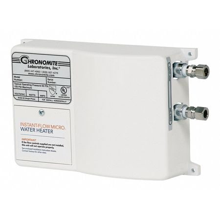 CHRONOMITE LABS M20L/277HTR 110F-I ELECTRIC TANKLESS WATER HEATER 5540W 20A