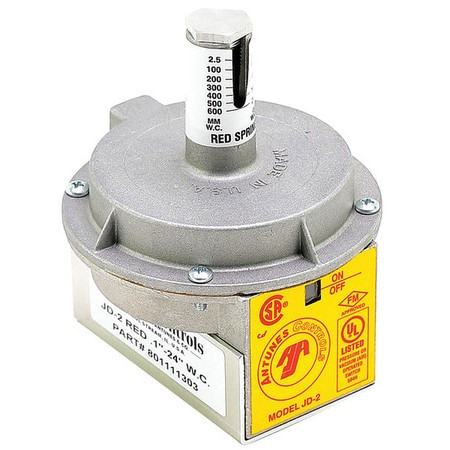 ANTUNES CONTROLS JD-2-RED PRESSURE SWITCH,0.1" TO 24"